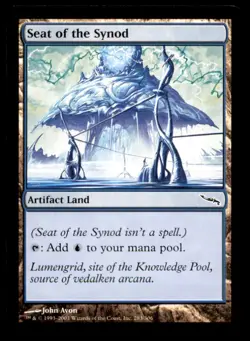 MTG Seat of the Synod LP Light Play Mirrodin Magic the Gathering - Image 1