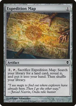Expedition Map 4x *PLAYSET* MtG Zendikar SP/NM - Image 1
