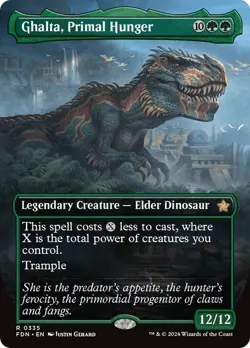 Ghalta, Primal Hunger - Borderless (FDN) Foundations - NM - Image 1