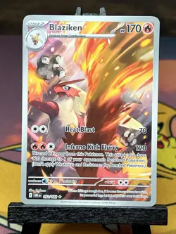 Pokemon TCG Blaziken 192/182 Destined Rivals Illustration Rare Near Mint - Image 1