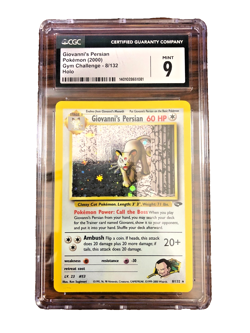 Giovanni's Persian Holo Rare #8 - CGC MINT 9 - Gym Challenge Unlimited - Pokemon - Image 1