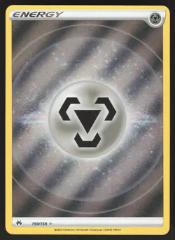 Metal Energy 159/159 Textured Pokemon TCG Crown Zenith NM - Image 1