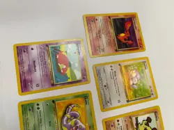 First Edition Pokemon Team Rocket Lot Slowpoke Charmander Ekans Mankey Dratini - Image 5