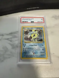1999 POKEMON BASE SET UNLIMITED #6 GYARADOS-HOLO PSA 1 - Image 1