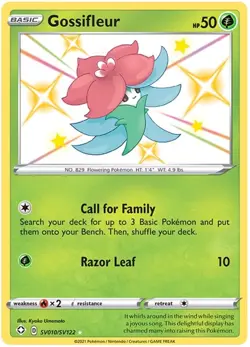 Gossifleur - SV010/SV122 - Shiny Holo Rare NM, English Pokemon Shining Fates - Image 1