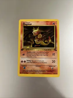 Magmar 39/62 1st Edition Fossil Set Pokemon NON HOLO TCG NM - Image 1