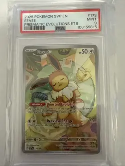 Pokemon Eevee 173 SVP en SV Black Star Promo 2025 PSA 9 - Image 1