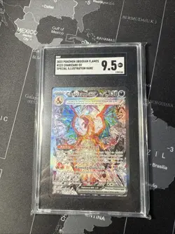 Pokemon Scarlet & Violet Obsidian Flames Charizard EX #223/197 SGC 9.5 - Image 1