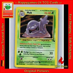 Sleimok - Muk Pokemon Karte TCG WOTC 13/62 Rare Holo Fossil /Q36 - Image 1