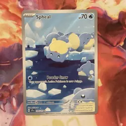 Spheal 199/191 Illustration Rare Pokemon TCG Scarlet & Violet Surging Sparks NM - Image 1