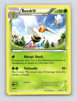 Pokemon TCG Beedrill 3/160 XY - Primal Clash Normal LP - Image 1