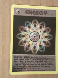 Pokemon Rainbow Energy Reverse Holo WOTC 2002 League Promo LP-NM See Pictures - Image 1