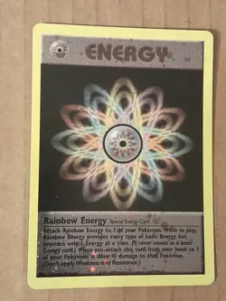 Pokemon Rainbow Energy Reverse Holo WOTC 2002 League Promo LP-NM See Pictures - Image 2