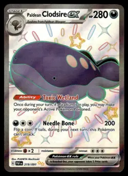 2024 Pokemon Scarlet & Violet Series - Paldean Fates 219 Paldean Clodsire e - Image 1