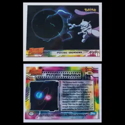 Pokemon Mewtwo Strikes Back 1998 Topps Card #33 PSYCHIC SHOWDOWN Nintendo - Image 1