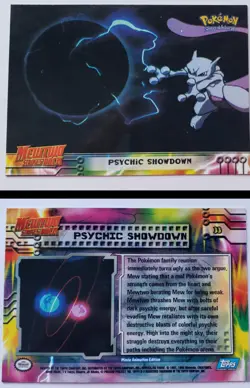 Pokemon Mewtwo Strikes Back 1998 Topps Card #33 PSYCHIC SHOWDOWN Nintendo - Image 2