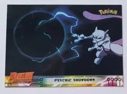 Pokemon Mewtwo Strikes Back 1998 Topps Card #33 PSYCHIC SHOWDOWN Nintendo - Image 3