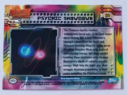 Pokemon Mewtwo Strikes Back 1998 Topps Card #33 PSYCHIC SHOWDOWN Nintendo - Image 4