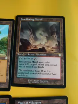 Smoldering Marsh,Silverbluff Bridge,Vault of Whispers,Exotic Orchard MTG 4 Card - Image 4
