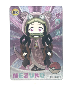 Nezuko Kamado Pokemon DS05-QR-010 Demon Slayer Apocalypse DS-05 Anime Card - Image 1