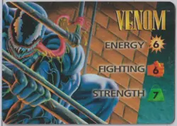 VENOM - Rare - 1995 Marvel Overpower Hero Character CCG Card - Image 1