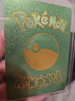 Eternatus Vmax Green & Gold Foil Fan Art Vinyl Textured Collector Pokemon Card - Image 3