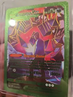 Eternatus Vmax Green & Gold Foil Fan Art Vinyl Textured Collector Pokemon Card - Image 5