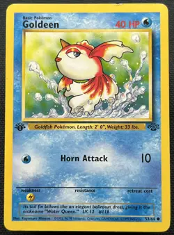 Goldeen 53/64 1ST EDITION | Jungle | Common Pokemon Card TCG MP - Image 1