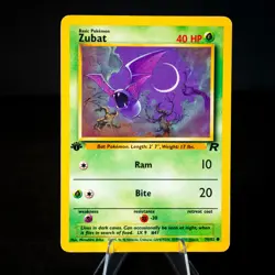 Zubat 70/82 1st Edition Team Rocket Pokemon Card WOTC Common LP Vintage - Image 1