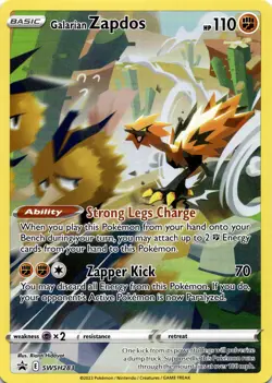 Galarian Zapdos Promo SWSH: Sword & Shield Promo Cards SWSH283 NM - Image 1
