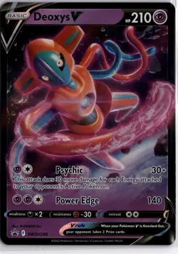 Deoxys V SWSH266 Pokemon SWSH: Sword & Shield Promo Cards Holo NM - Image 1