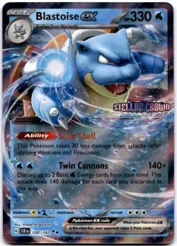 Blastoise ex (Stellar Crown Stamp) Double Rare Miscellaneous Cards & Products 03 - Image 1