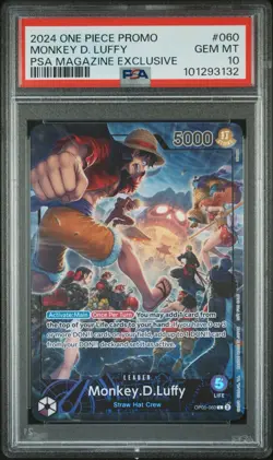 Monkey.D.Luffy (PSA Magazine) OP05-060 One Piece Promotion Cards Foil - Image 1