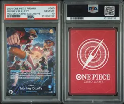 Monkey.D.Luffy (PSA Magazine) OP05-060 One Piece Promotion Cards Foil - Image 3