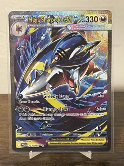 Mega Sharpedo Ex 127/094 SIR Phantasmal Flames Pokemon Card NM-M Pack Fresh - Image 1