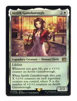 Aerith Gainsborough R 4 Foil Final Fantasy MTG English Card - Image 1