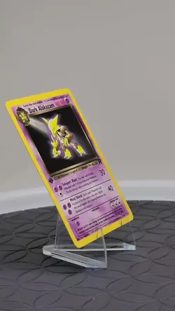 NEAR MINT 1st Edition Dark Alakazam Non-Holo Pokemon Card Team Rocket set #18/82 - Image 2