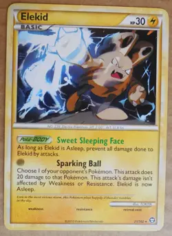 Elekid 21/102 Rare Non-Holo Triumphant Set Pokemon Card NM - Image 1
