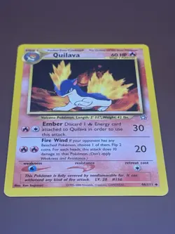 Quilava 46/111 Pokemon Card TCG Neo Genesis Uncommon - Image 3