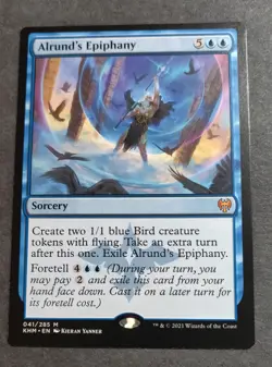 Alrund's Epiphany: Kaldheim Regular Mtg Mythic Rare Tcg Card Near Mint - Image 1