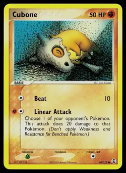 Pokemon Card - Cubone FireRed & LeafGreen 60/112 Common - Image 1