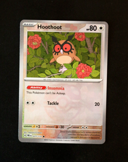 Pokemon Card - Hoothoot 077/131 Master Ball Reverse Prismatic Evolutions - NM ⭐ - Image 1
