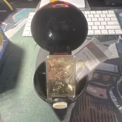 23K Gold Plated PIKACHU Trading Card 1999 Burger King Pokemon Ball BOX is Poli - Image 2