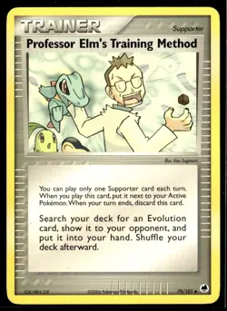 Pokemon EX Dragon Frontiers - Professor Elm's Training Method Card 79/101 - Image 1