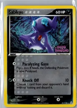 Pokemon Sableye Holon Phantoms Card 31/110 Reverse Holo Stamped NM - Image 1