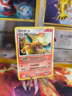 Pokemon Karte Card Charizard Glurak LV. 60 platinum Arceus Cosmo Holo Exc - Image 1