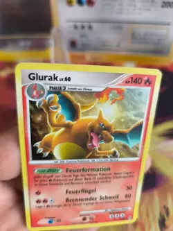 Pokemon Karte Card Charizard Glurak LV. 60 platinum Arceus Cosmo Holo Exc - Image 5