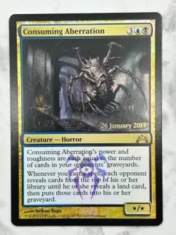 Consuming Aberration Gatecrash Pre-Release Dated FOIL Holo - MTG Magic - NM - Image 1