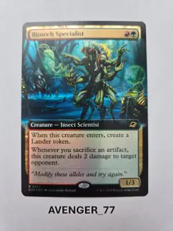Magic MTG #0347 Biotech Specialist FOIL Extended Art Edge of Eternities - Image 1