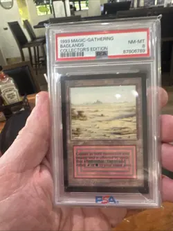 1993 Badlands (Dual land) MtG Magic: the Gathering PSA 8 - Image 1